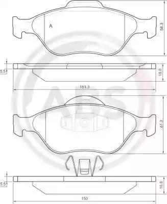 Колодки тормозные 37195 ABS 37195