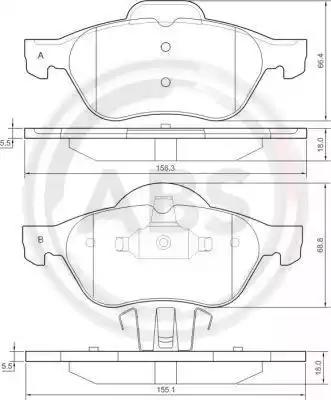 Колодки тормозные 37217 ABS 37217