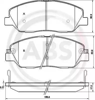Колодки тормозные 37522 ABS 37522