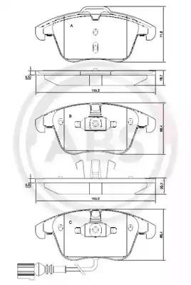 Колодки тормозные 37612 ABS 37612