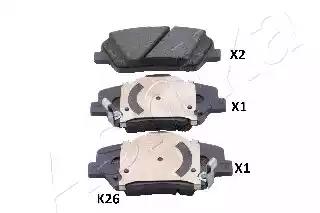 Колодки тормозные 500KK26 ASHIKA 500KK26