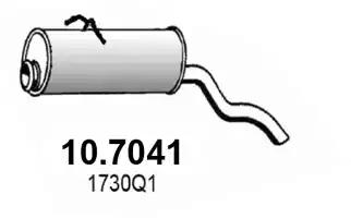 Глушитель 107041 ASSO 107041
