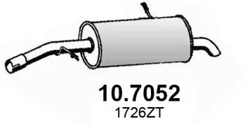Глушитель 107052 ASSO 107052
