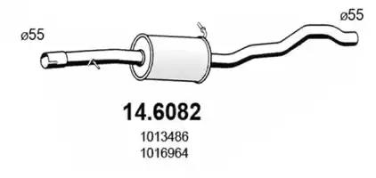 Глушитель 146082 ASSO 146082