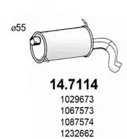 Глушитель 147114 ASSO 147114