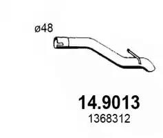 Труба выхлопная 149013 ASSO 149013