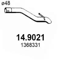 Труба выхлопная 149021 ASSO 149021