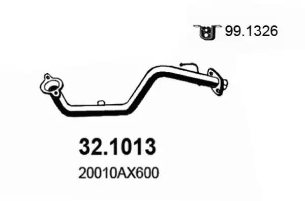 Труба выхлопная 321013 ASSO 321013