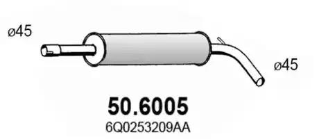 Глушитель 506005 ASSO 506005