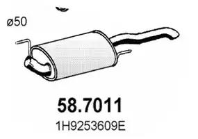 Глушитель 587011 ASSO 587011