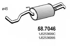 Глушитель 587046 ASSO 587046