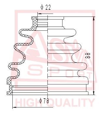 Пыльник ШРУС ASBT92 ASVA ASBT92