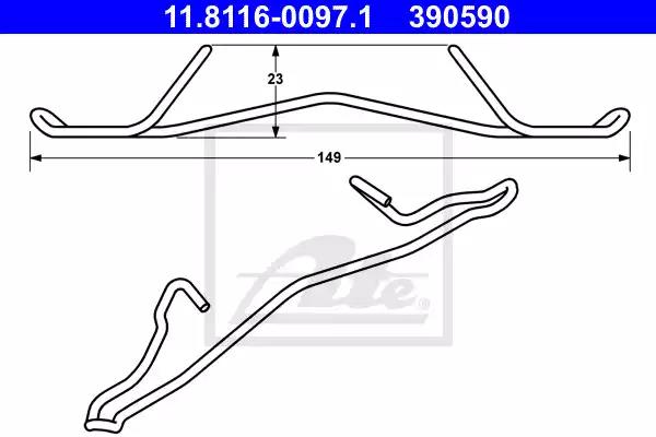Пружина 11811600971 ATE 11811600971