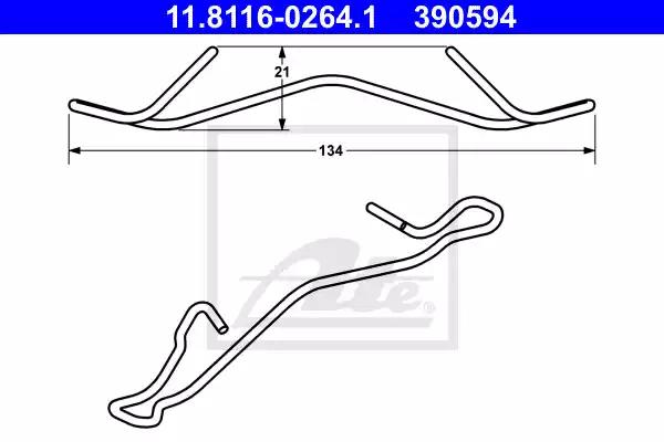 Пружинка 11811602641 ATE 11811602641