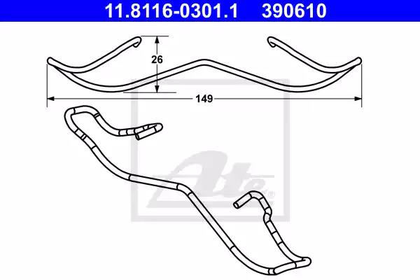 Пружина 11811603011 ATE 11811603011