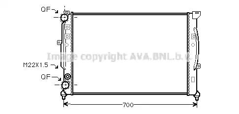Радиатор охлаждения AIA2123 AVA AIA2123