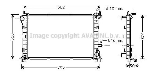 Радиатор охлаждения FD2379 AVA FD2379