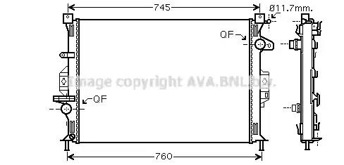 Радиатор охлаждения FDA2422 AVA FDA2422