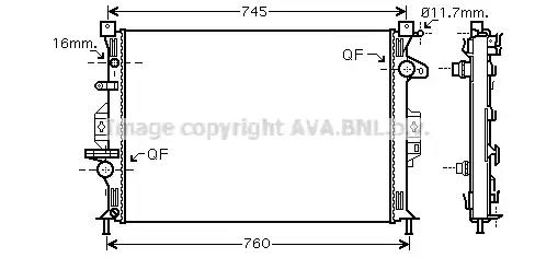 Радиатор охлаждения FDA2425 AVA FDA2425