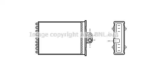 Радиатор отопителя OL6217 AVA OL6217