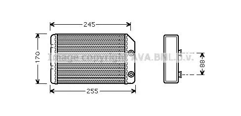 Радиатор отопителя OL6315 AVA OL6315