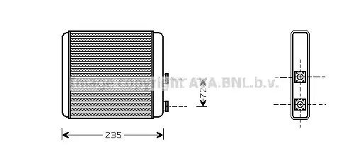 Радиатор OL6321 AVA OL6321