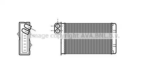 Радиатор отопителя PE6015 AVA PE6015