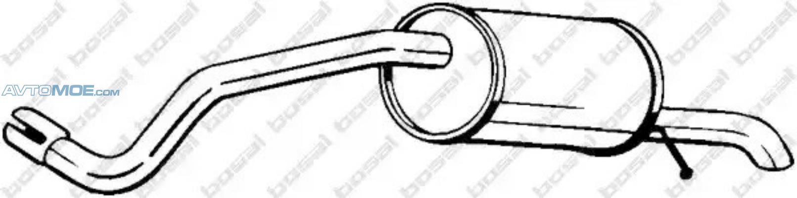 Глушитель 227019 BOSAL 227019