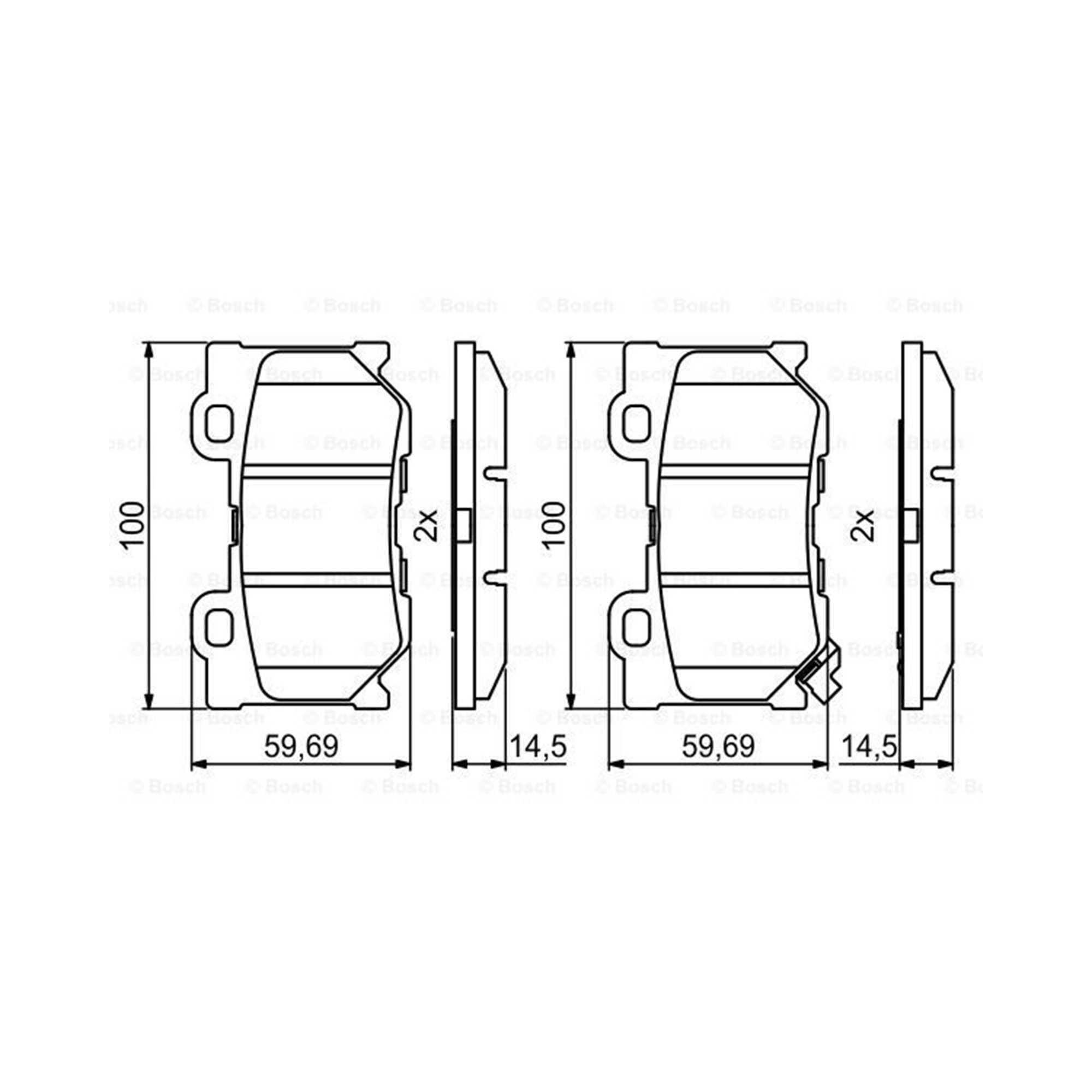 Колодки тормозные 0986494863 BOSCH 0986494863