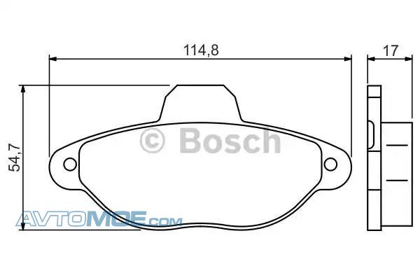 Колодки тормозные 0986495255 BOSCH 0986495255