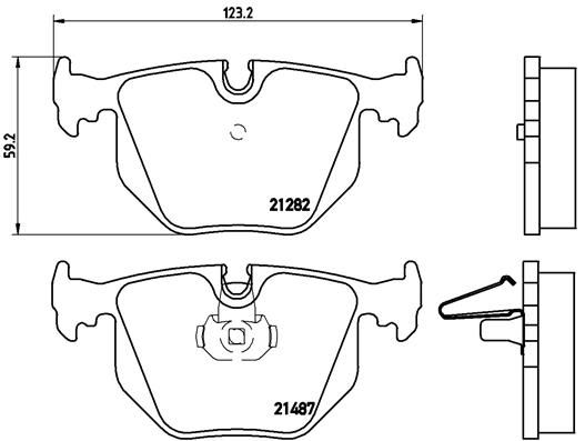 Колодки тормозные P06044 BREMBO P06044