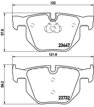 Колодки тормозные P06056 BREMBO P06056