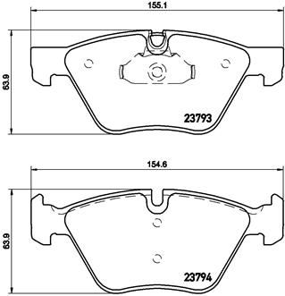Колодки тормозные P06057 BREMBO P06057