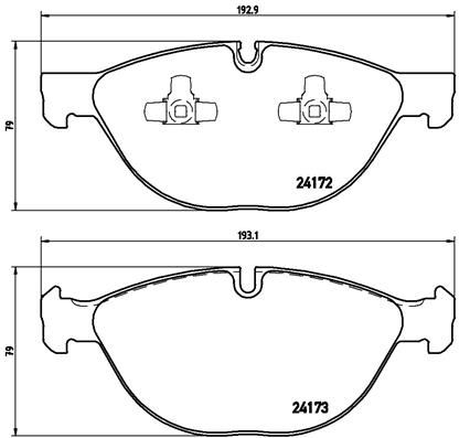 Колодки тормозные P06058 BREMBO P06058