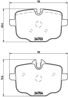 Колодки тормозные P06061 BREMBO P06061