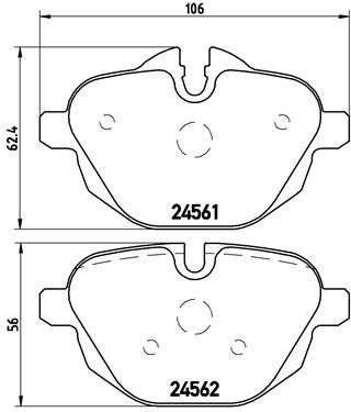 Колодки тормозные P06064 BREMBO P06064