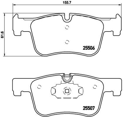 Колодки тормозные P06070 BREMBO P06070