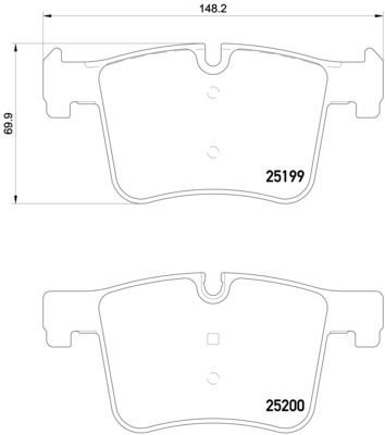 Колодки тормозные P06075 BREMBO P06075