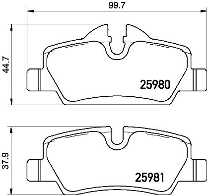 Колодки тормозные P06090 BREMBO P06090
