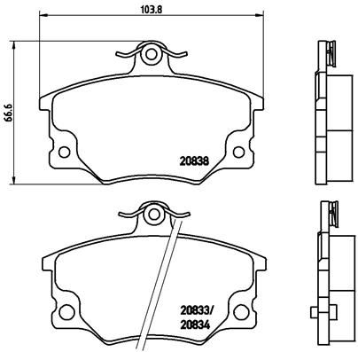 Колодки тормозные P23017 BREMBO P23017