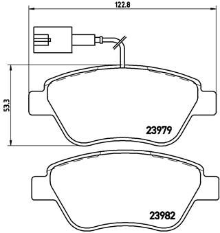 Колодки тормозные P23140 BREMBO P23140