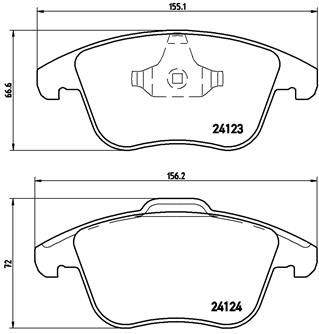 Колодки тормозные P24076X BREMBO P24076X