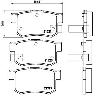 Колодки тормозные P28022 BREMBO P28022