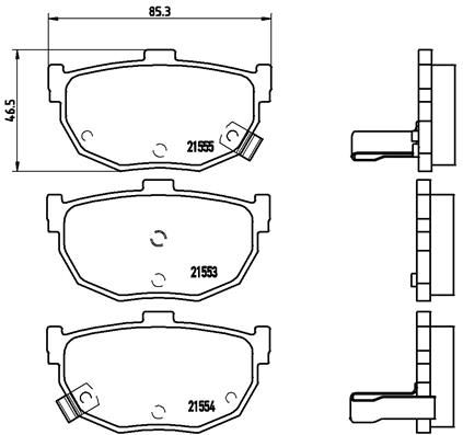 Колодки тормозные P30003 BREMBO P30003
