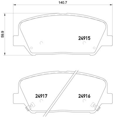 Колодки тормозные P30065 BREMBO P30065