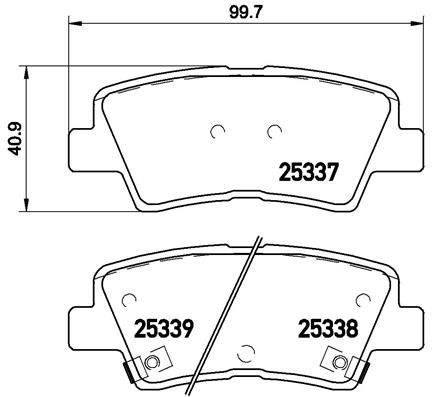 Колодки тормозные P30067 BREMBO P30067