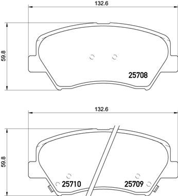 Колодки тормозные P30073 BREMBO P30073