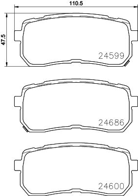 Колодки тормозные P30080 BREMBO P30080