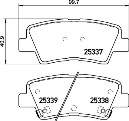 Колодки тормозные P30094 BREMBO P30094