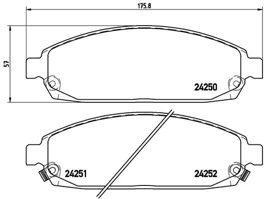 Колодки тормозные P37010 BREMBO P37010